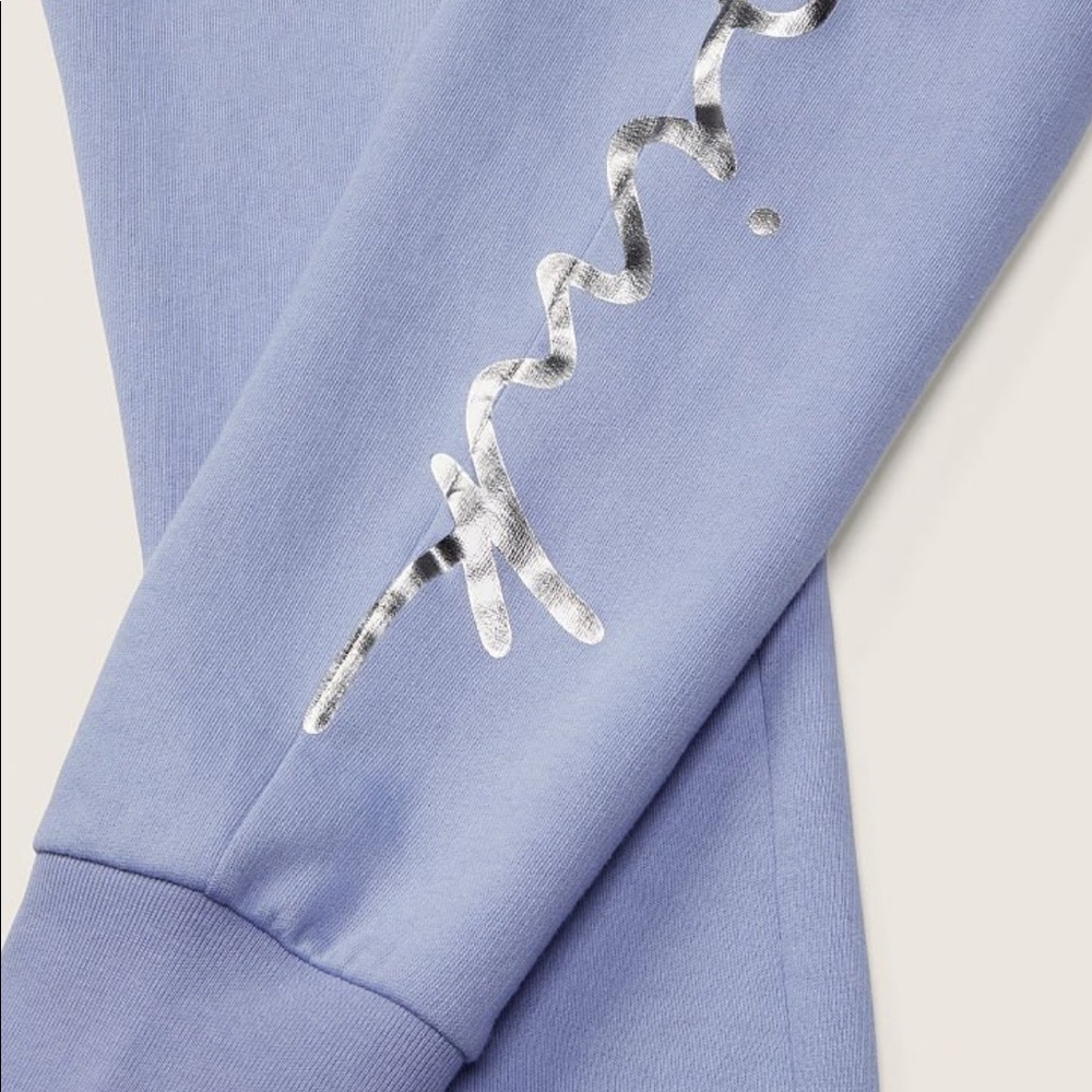 Victoria's Secret PINK Everyday Lounge Joggers in Dusty Periwinkle Blue Small